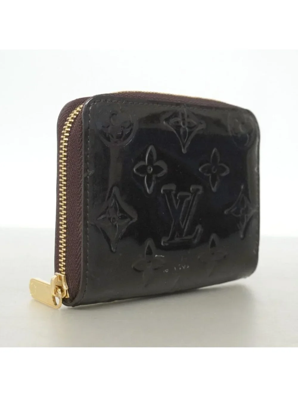 Louis Vuitton Coin Purse Vernis Zippy Amarante